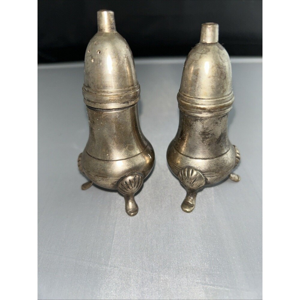 AMC Silver Plated Salt & Pepper Shakers Made In India